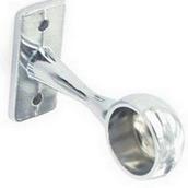 Securit S5551 End Brackets Chrome 19mm