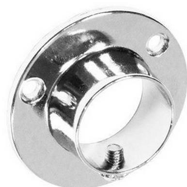 Securit S5565 End Sockets with Screw Chrome 25mm Card of 2