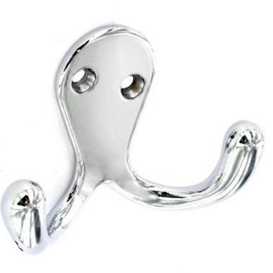Securit S6110 Double Robe Hook Chrome 70mm