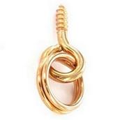 Securit S6212 Picture Screw Eye & Rings Coppered No 2 Card of 4