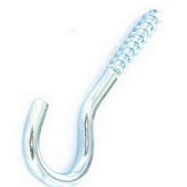 Securit S6241 Screw Hook Zinc Plated 55mm Card of 4