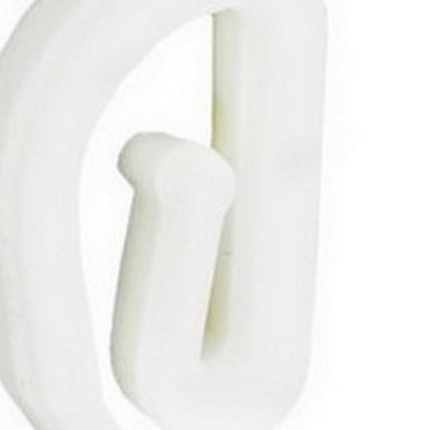 Securit S6430 Plastic Curtain Hooks White Card-25
