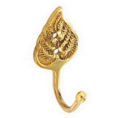 Securit S6566 Tieback Hooks Brass Leaf 60mm * Clearance *