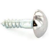 Securit S6791 Mirror Screws Chrome Head 20mm Pack-4