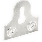Securit S6815 Glass Plate Slotted Zinc Plated 32mm Card of 2