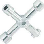 Securit S6847 4 Way Utility Key Zinc Plated