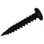 Securit S8257 Twinthread Woodscrews Round Head Black 4 x 25mm