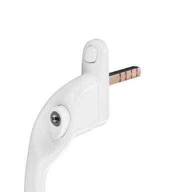 Securit S9511 Left Hand Espag Lock Window Handle White 40mm Spindle