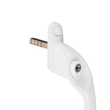 Securit S9521 Right Hand Espag Lock Window Handle White 40mm Spindle