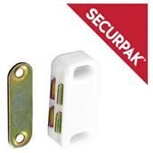 SecurPak SP10050 - Bag/10 Magnetic Catch White 38mm (2)