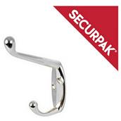 SecurPak SP10066 - Bag/10 Hat and Coat Hook CP 105mm (1)