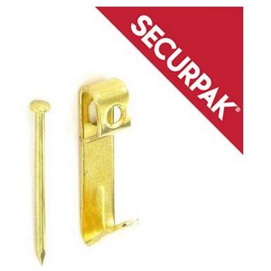 SecurPak SP10072 - Bag/10 Single Picture Hooks & Pins BP N*2 (10)