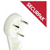 SecurPak SP10078 - Bag/10 Hard Wall Picture Hook White 32mm (4)