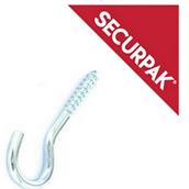 SecurPak SP10094 - Bag/10 Screw Hook ZP 60mm x 10 (5)