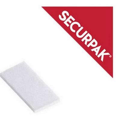 SecurPak SP10233 - Bag/10 Double Sided Sticky Pads White 25x25mm (20)