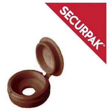 SecurPak SP10543 - Bag/10 Fold Over Screw Caps Brown (40)