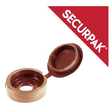 SecurPak SP10547 - Bag/10 Fold Over Screw Caps Large Beige (25)