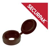 SecurPak SP10548 - Bag/10 Fold Over Screw Caps Large Brown (25)