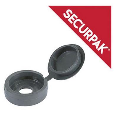 SecurPak SP10549 - Bag/10 Fold Over Screw Caps Large Grey (25)