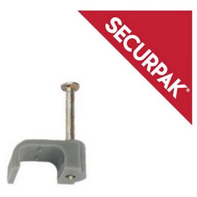 SecurPak SP10622 - Bag/10 Cable Clips T&E Grey 1.0mm (20)
