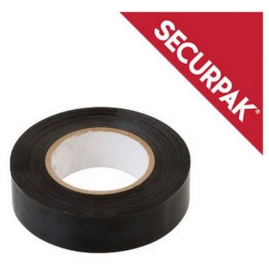 SecurPak SP10696 - Bag/10 PVC Tape Black 5m (1)