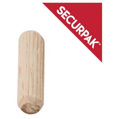 SecurPak SP11414 - Bag/10 Wooden Dowels M8 x 30mm (16)