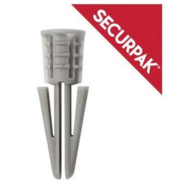 SecurPak SP11462 - Bag/10 Plasterboard Plugs Grey (12)