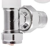 Securplumb SU9705 Angled Radiator Valve 8mm Chrome Plated