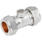 Securplumb SU9752 Isolating Valve LP CxC 15mm Chrome Plated