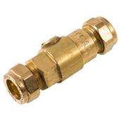 Securplumb SU9766 Check Valve Double DZR 15mm WRAS