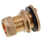 Securplumb SU9790 Tap Connector Flanged 15mm WRAS