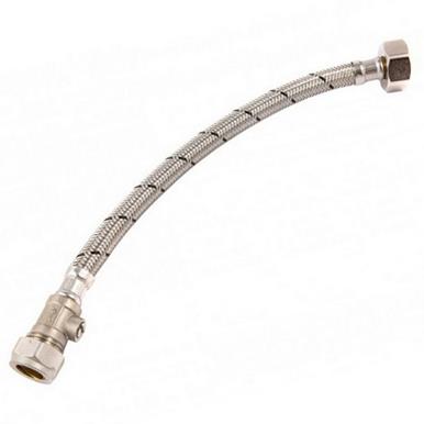 Securplumb SU9907 Isovalve Tap Connector Flexi 300 x 15 x 1/2&quot; WRAS Pack of 2