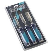 Eclipse Wood Chisel Set 3pc Soft Grip - 1/2