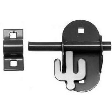 Perry 4A 4&quot; Oval Padlock Bolt Spelter Galvanised