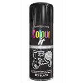 Paint Factory 1732 Colour It Spray Paint Jet Black Gloss 400ml