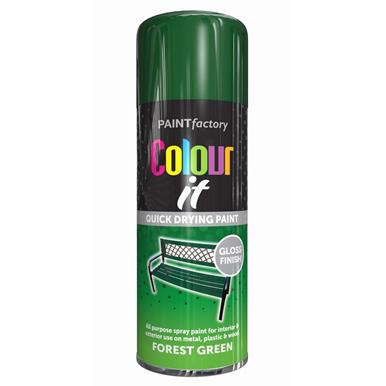 Paint Factory 1738 Colour It Spray Paint Forest Green Gloss 400ml