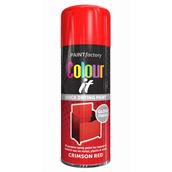 Paint Factory 1742 Colour It Spray Paint Crimson Red Gloss 400ml