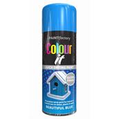 Paint Factory 1743 Colour It Spray Paint Beautiful Blue Gloss 400ml