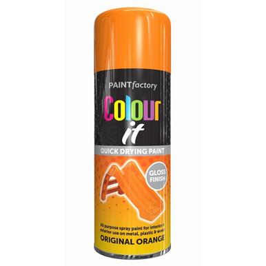Paint Factory 1745 Colour It Spray Paint Original Orange Gloss 400ml