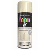 Paint Factory 1746 Colour It Spray Paint Cottage Cream Gloss 400ml