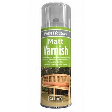 Paint Factory 1750 Matt Varnish Spray Paint Clear 400ml