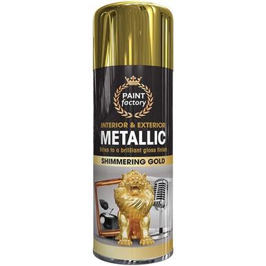 Paint Factory 1751 All Purpose Spray Paint Metallic Gold 400ml