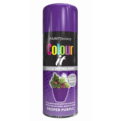Paint Factory 2682 Colour It Spray Paint Proper Purple Gloss 400ml