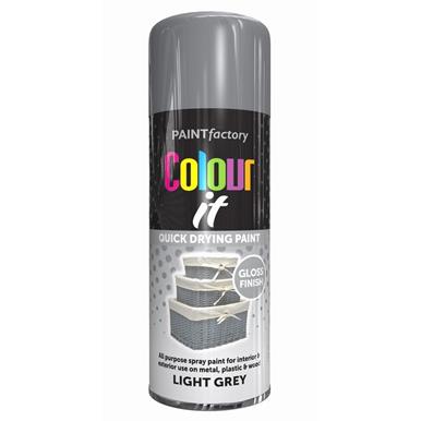 Paint Factory 2683 Colour It Spray Paint Light Grey Gloss 400ml