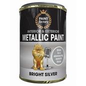 Paint Factory 2886 Metallic Paint Bright Silver 300ml