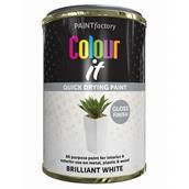 Paint Factory 3067 Colour It Quick Dry Paint White Gloss 300ml