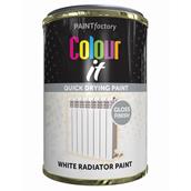 Paint Factory 3070 Colour It Quick Dry White Radiator Paint 300ml
