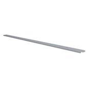 Kitchen Worktop Bullnose End Cap Matt Silver 30mm x 630mm