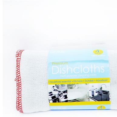 LARGE Dish Cloths Cotton Pack of 12 / Rolls of 4