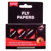 Rentokil FF40 Fly Papers 4's